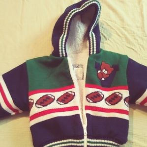 Boy's Lined sweater jacket 18m